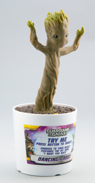 Illustration for article titled A better look at the first Dancing Baby Groot Toy